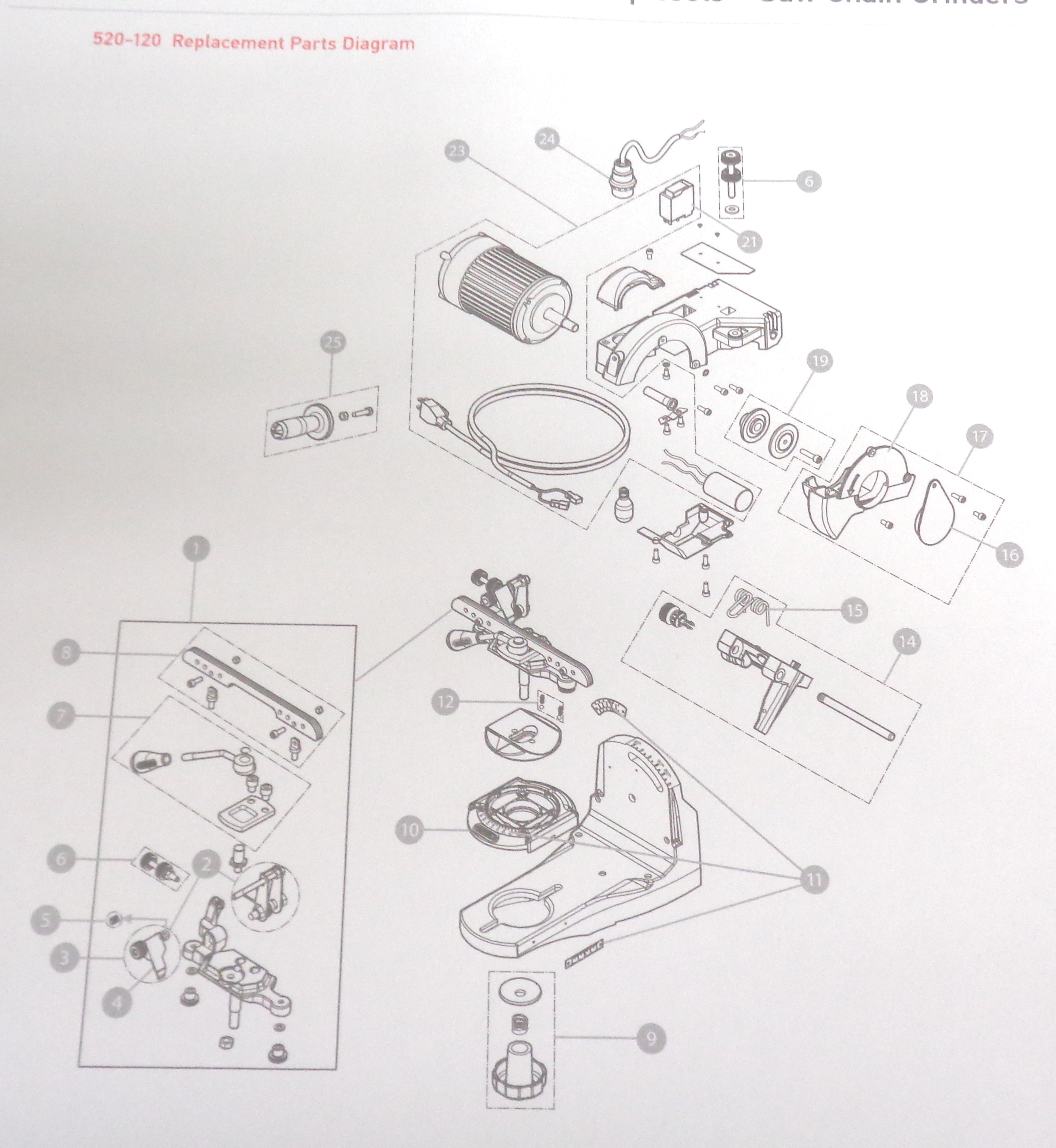 520120 - OREGON IMPROVED VISE BENCH CHAIN GRINDER *Will handle all
